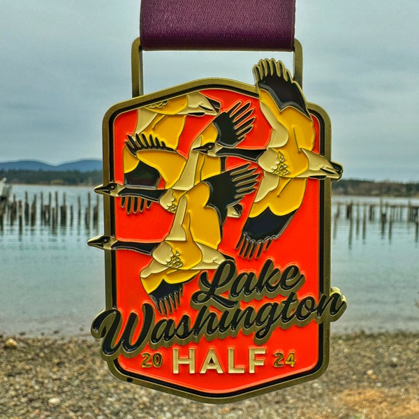 2024 Lake Washington Half Medal